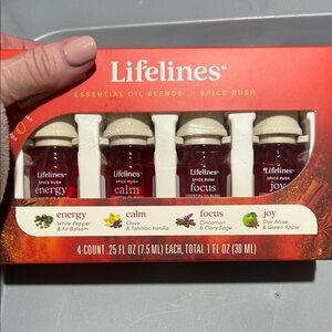 Spice Rush Essential Oil Blends - Red 4-Pack (Energy, Calm, Focus, Joy)